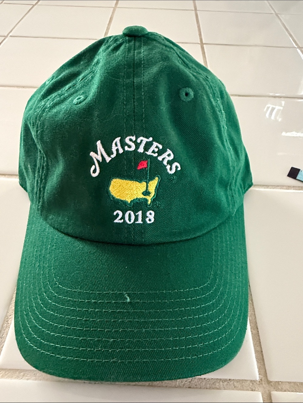 Masters Green Golf cap with Yellow Logo 🐈‍⬛